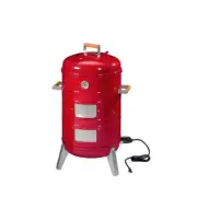 Americana Electric or Charcoal Smoker +Grill w/Locking Lid/Door Heat Thermometer