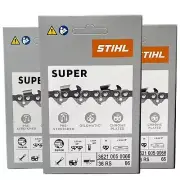 36RS 66 DL 3 pcs x STIHL 3/8″ 1.6 mm Chain for 18"/45 cm bar OEM 3621 005 0066