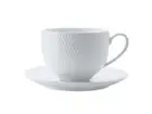Maxwell & Williams White Basics Diamonds 220ml Tea Cup & Saucer Round Porcelain