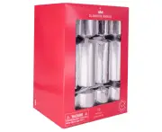 Silver Diamond Family Cube Christmas Crackers 12pk