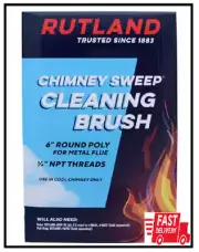 6 In. Chimney Sweep round Cleaning Poly Brush