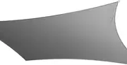 Instahut Shade Sail Cloth Shadecloth Square Heavy Duty Grey Sun Canopy 5x6m