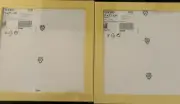 IKEA FISKBO YELLOW Picture Frame Set - 21 X 21cm - Gallery Wall Set of 2 - NEW