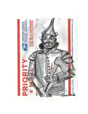 The Wizard of Oz Tin Man Street Art Sticker Graffiti Drawing Priority Mail