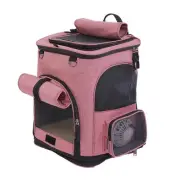 Cat Carrier Backpack with Wheels Small Pet Carrying Bag with Breathable Mesh ...
