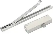 Volo Automatic Hydraulic Double Speed Aluminium Pelmet Arm Door Closer Premium Heavy Duty for Residential/ Commercial Purpose with Fitting Set (Silver). Weight Capacity: 30kg- 100kg