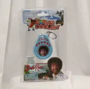 World's Coolest Wildlife Painter Bob Ross Talking Key Chain Unopened NIP Happy