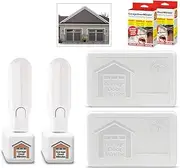 Garage Door Minder® 2 Door + 2 Room Combo Pack. 100% Wireless. No Wi-Fi. in-Home Monitor & Alert System. Installs in 2 Minutes. Great for Seniors. Monitors 2 Individual Doors.
