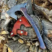 Handmade Carbon Steel Tomahawk Axe Hatchet For Hunting Hiking & Camping