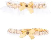 [ROMISBABA] Wedding Bridal Lace Garters Elastic Ring Leg Decor Women's Set for Events Parties