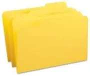 Smead File Folder 17934 - Legal - 8.50 X 14 - 1/3 Tab Cut On Assorted Position - 0.75 Expansion - 0.15 - Yellow - 100 / Box - Sfi Compliance
