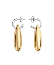 Bottega Veneta Ellipse Small Earrings One size Silver/Gold
