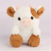 20cm Kawaii Cow Soft Stuffed Plushie Doll Animal Cow Plushie Doll Brown