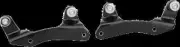 Cobra Black Backrest Mount Docking Kit Harley Ultra Classic Low 15-16