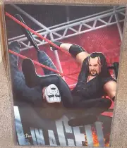 Wrestling Undertaker vs Sting Glossy Art Print 11 x 17 In Hard Plastic Sleeve