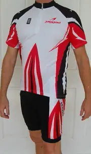 Mens Jaggad Cycling Bike short Sleeve Jersey Knick pants kit Red XXL