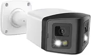 8MP Dual-Lens Security Camera 180° Ultra Wide Panoramic 2-Way Audio Surveillance Camera(8MP Bullet Camera)