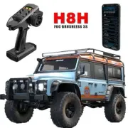 MJX 1/8 ALLROCK V2 DEFENDER FOC brushless 3S ESC LEDS APP 4WD RC Crawler (Blue)