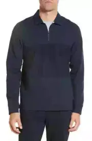 NWT$160 TED BAKER LONDON Berks Stand Collar Quarter Zip Pullover Polo 2XL (6)