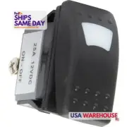 Quickcar 52-609, One Black Plastic Rocker Switch Lighted On /Off Green Performan