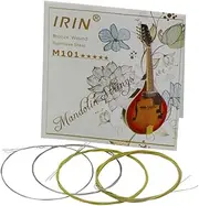 Mandolin String,M101 Full Set Mandolin Strings Bronze Wound Stainless Steel Silver & Gloden Color (.010-.034)