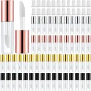 100 Pieces 1.2 ml Clear Mini Lip Gloss Tube Refillable Empty Balm Women