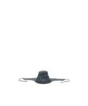 Lanvin X Future Logo-Printed Denim Fisherman Hat M/L Gray
