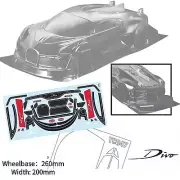 1/10 Onroad Rc Car Clear 190mm Body Shell For Traxxas 4tec Kyosho Fazer Sakura