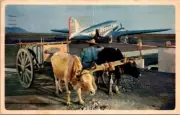 Mexico, American Airlines, Route of Flagships, Transportation Vintage Postcard