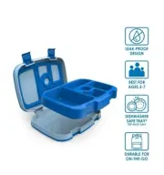 Bentgo Kids Blue Lunch Box Bento Style Kids Food Storage NEW in Box