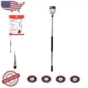 Heavy Duty Long Handle Floor Scraper - 4" Double Edge Blade, Ergonomic Design