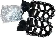 for TENERE 700, for World Raid 2019-2023 Motorcycle Accessories Footrest Footpeg Foot Pegs Rests Pedal Foot Rest(Black)