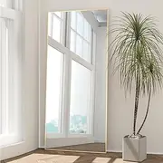 NEUWEABY Full Length Mirror, 65"x24", Full Body Floor Mirror Standing Mirror Aluminum Alloy Frame, Standing or Wall-Mounted for Bedroom/Living Room