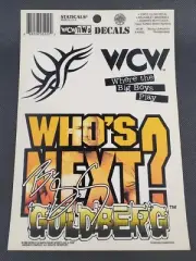 VINTAGE WCW NWO BILL GOLDBERG STATICALS STATIC DECALS CLINGS UNUSED 1998 RARE