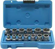 Juego de extractores de tornillos de 13 piezas, kit de extracción de pernos fáci