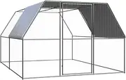 VRAXO Chicken Cage 3x4x2 m Galvanised Steel -42.1KG,3278808