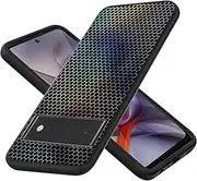 [jioeuinly] Case Compatible for Google Pixel 6A Phone Case Cover TPU Soft Silicone 3D Colorful Laser Reflection Black