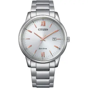 【CITIZEN 星辰】Eco-Drive 簡約光動能 時尚對錶 手錶 母親節 禮物(BM6978-77A+EW2318-73A)