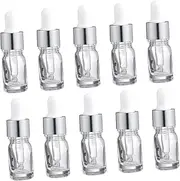 10pcs Essential Oil Dispensing Bottle Refillable Toiletry Bottles 5ml Dropper Sub Bottles for Cosmetics