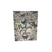 The Psalms in Color - Inspirational Scriptures Coloring Cards Bible NEW