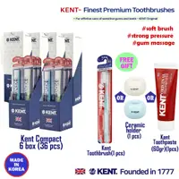 在飛比找蝦皮購物優惠-KENTCompact toothbrush 36支 免費牙