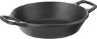 Lodge L5RPL3 8 Inch round Pan with Loop Handles, Black