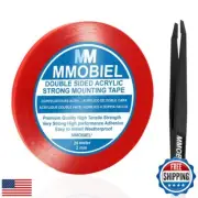 MMOBIEL Clear Double Sided Acrylic Tape 2mm 25m (82ft) Removable Mounting Adh