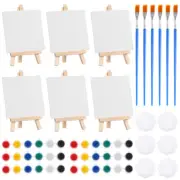6 Sets Mini Oil Painting Board Child Canvas for Drawing and Sketching