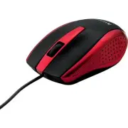 Verbatim Corded Notebook Optical Mouse - Red (99742)