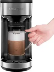 Froth + Brew Compact Coffee Maker and Milk Frother for K-Cups & Grounds