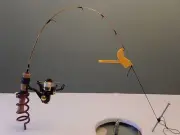 Winter Special-Ice Fishing Rod Tip Ups Quickset Automatic Hook Setter 3 for$9.95