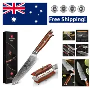 5-Inch Hand Forged Damascus Paring Knife - Razor Sharp Kitchen Essential