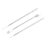 3pcs Metal Spudger Mini Crowbar Flat Head Stainless Steel Pry Bar Opening Tools
