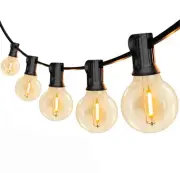 Outdoor String Lights, 100FT G40 100ct Globe Patio Lights, outdoor Indoor E12